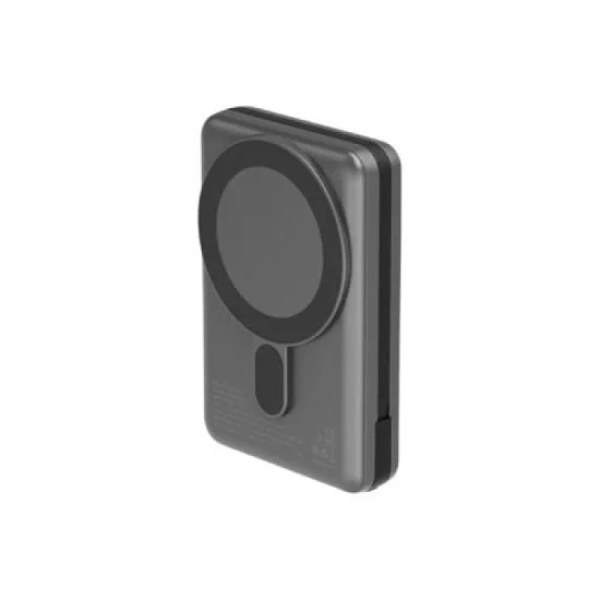 ENERGEA MAGPAC PRO, 10000MAH MAGSAFE COMPATIBLE POWER BANK WITH BUILT-IN CABLE AND STAND